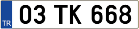 Trailer License Plate